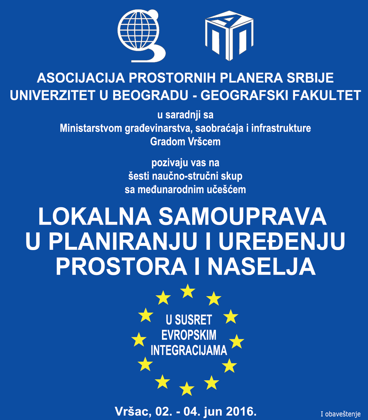 NAUČNO-STRUČNI SKUP: LOKALNA SAMOUPRAVA U PLANIRANjU I UREĐENjU PROSTORA I NASELjA