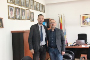 Aleksandar Valjarevic i Dekan PMF Skoplje