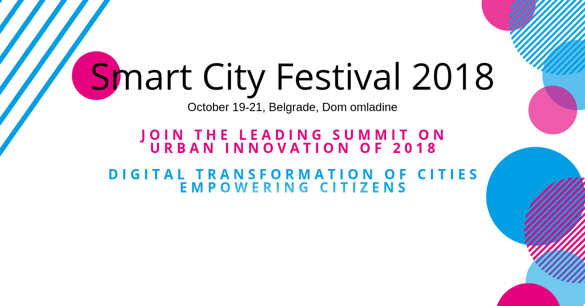 SMART CITY FESTIVAL OD 19. DO 21. OKTOBRA U BEOGRADU