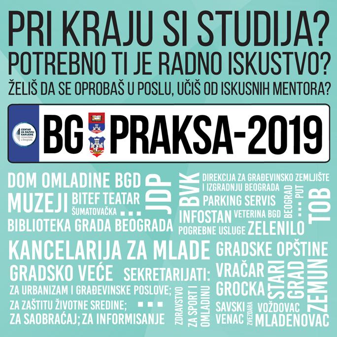 KONKURS ZA BG PRAKSU PRODUŽEN DO 14. MAJA